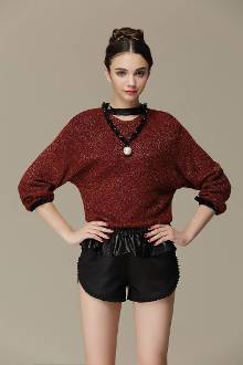  蕾丝衫  短裤 冬季英伦风搭配【1】-自媒体频道