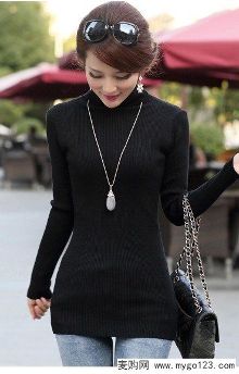 DIY短发配高领<em>毛衣</em> 大脸<em>变小</em>脸-自媒体频道-手