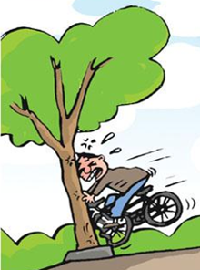 一男子贪杯  酒后骑车 撞树-新闻频道-手机搜狐