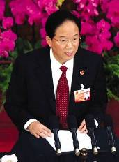 小图肖扬作最高人民法院工作报告.