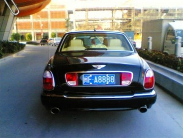 中国最牛豪车:车牌清一色888